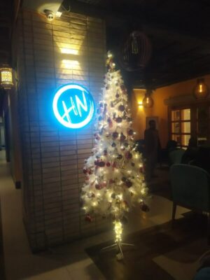 6ft Premium Frosty White Christmas Pine Tree